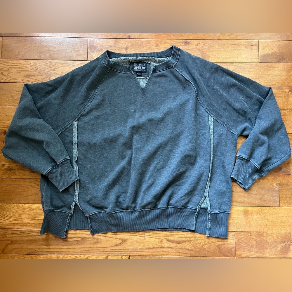 AE Big Hug Oversized Notch Neck Sweatshirt